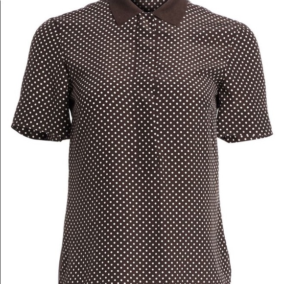 Altus punto Silk Polka Dot Polo Shirt brown. - Picture 3 of 4